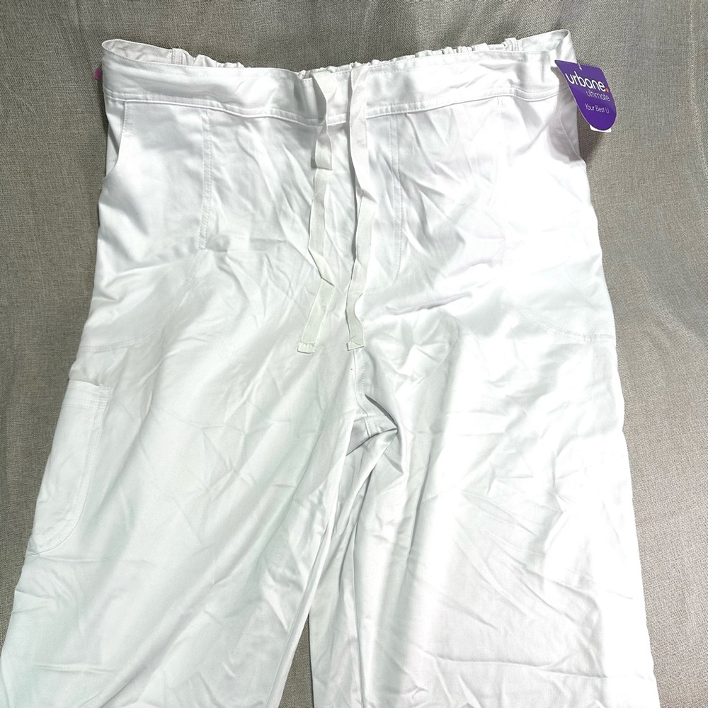 Urbane Ultimate White Scrub Pants